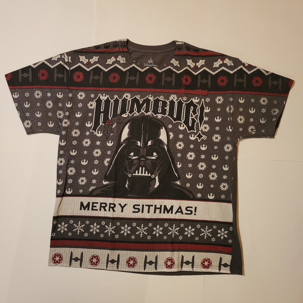 Disney Parks Star Wars Graphic T-Shirt Xl Merry Sithmas Christmas